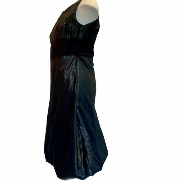 Sarah Pacini black shimmer SL dress Sz 2 - Picture 2 of 8